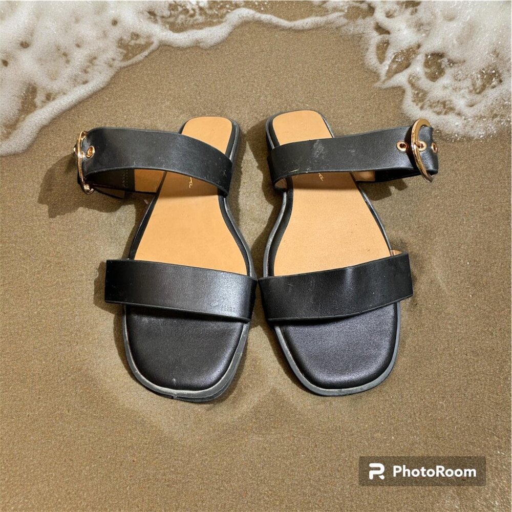 Vintage Havana size 7.5 sandal slipper black